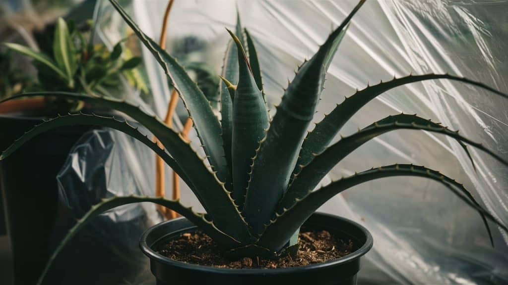 aloe vera plant inside a house