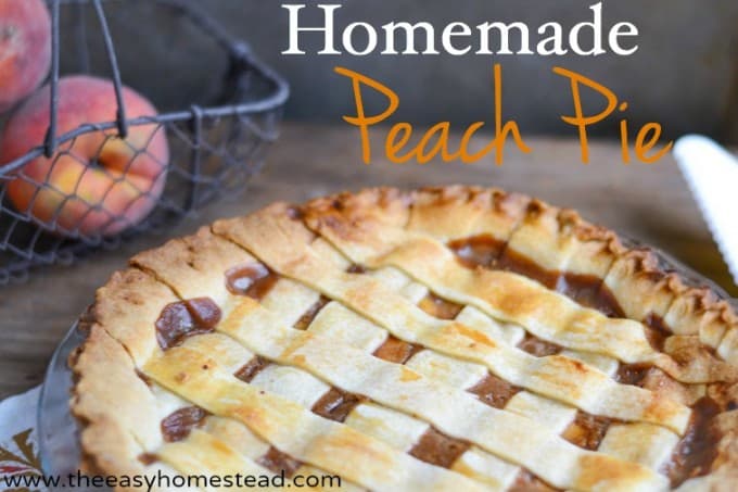Homemade Peach Pie Recipe